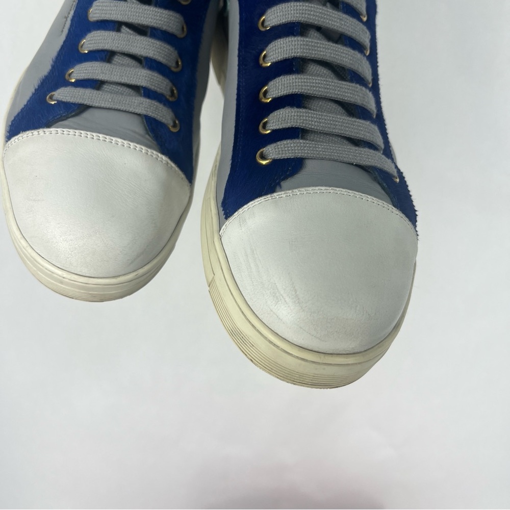 Salvatore Ferragamo Blue and Gray Sneakers - Picture 12 of 14